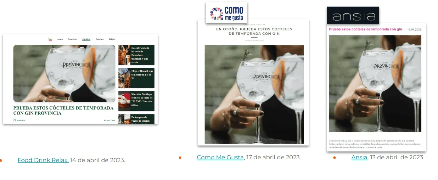 Éxito en la Asesoría Estratégica de Extend Comunicaciones para Gin Provincia de Destilería Colchagua — galería 3